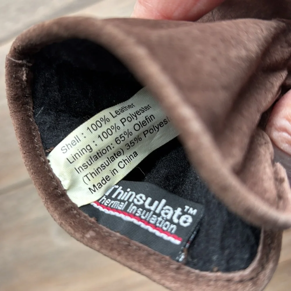 Thinsulate leather gloves